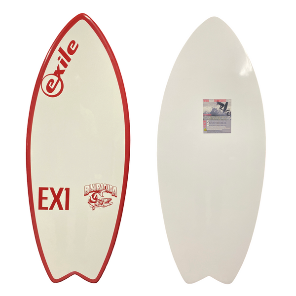 BLEMISHED Small Blairacuda™ 3/4'' tapered to 5/8" EX1 E-Glass Epoxy Skimboard