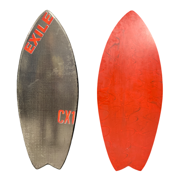 BLEMISHED Large CX1 Blairacuda™ Shape Double Carbon Fiber Epoxy Skimboard