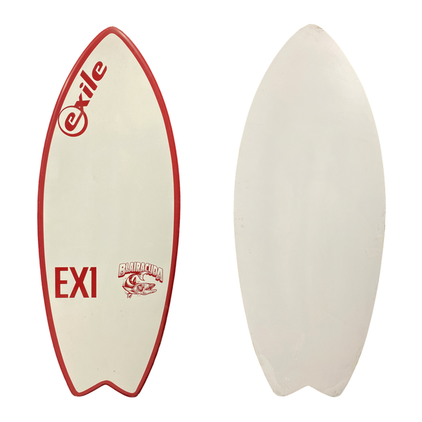 USED Large Blairacuda™ 3/4'' tapered to 5/8" EX1 E-Glass Epoxy Skimboard