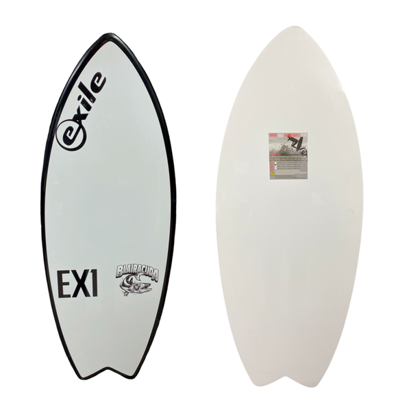 BLEMISHED Small Blairacuda™ 3/4'' tapered to 5/8" EX1 E-Glass Epoxy Skimboard