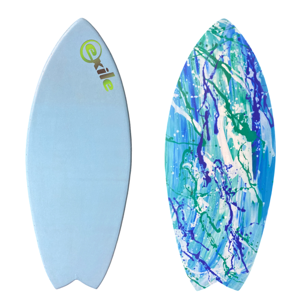 Medium Blairacuda™ 3/4" Tapered to 5/8" Double Carbon Fiber Epoxy Skimboard