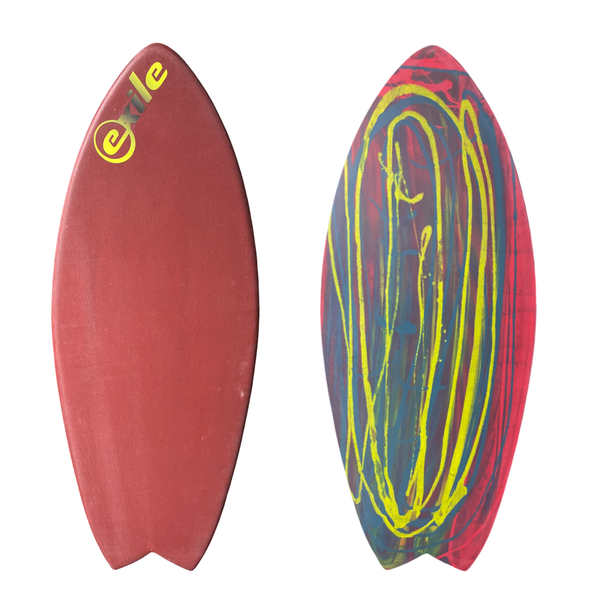 Medium Blairacuda™ 3/4" Tapered to 5/8" Double Carbon Fiber Epoxy Skimboard