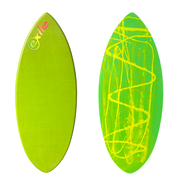 Medium Hybrid Shape 3/4" Tapered To 5/8” Double Carbon Epoxy Construction Epoxy Skimboard