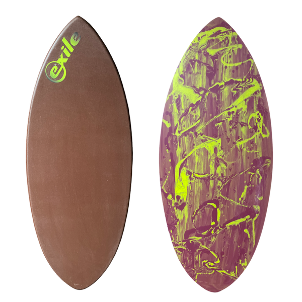 Large Hybrid Shape 5/8” Double Carbon Epoxy Construction Epoxy Skimboard