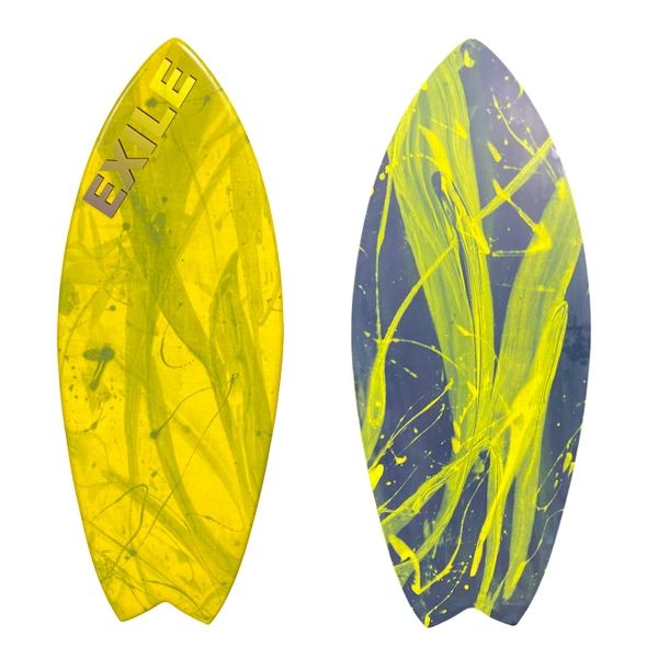 Medium Blairacuda™ 3/4" Tapered to 5/8" Double Carbon Fiber Epoxy Skimboard