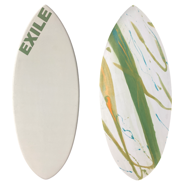 Large Hybrid Shape 3/4" Tapered to 5/8” Double Carbon Epoxy Construction Epoxy Skimboard