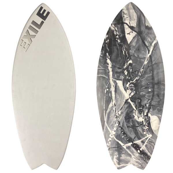 Large Blairacuda™ 5/8" Double Carbon Fiber Epoxy Skimboard
