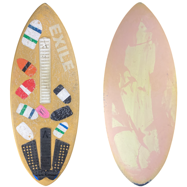 Used Small Hornet Shape 5/8” Double Carbon Fiber Epoxy Skimboard