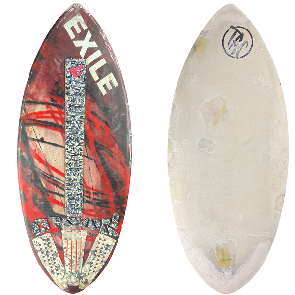 Used Large Hybrid Shape 5/8” Double Carbon Epoxy Construction Epoxy Skimboard