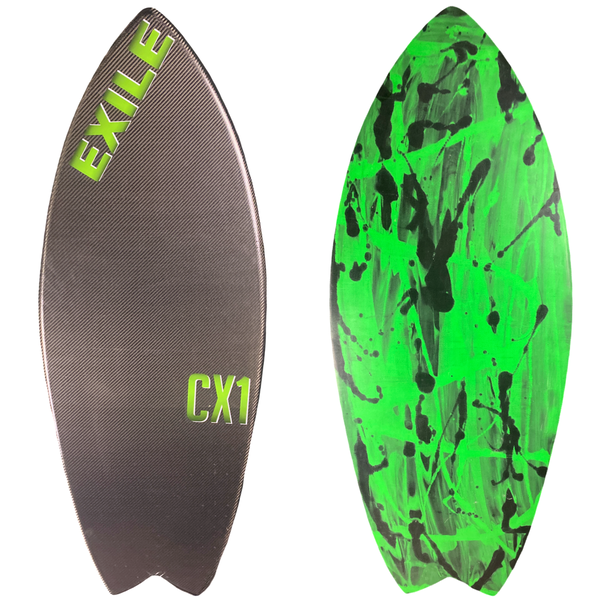 Large CX1 Blairacuda™ Shape Double Carbon Fiber Epoxy Skimboard