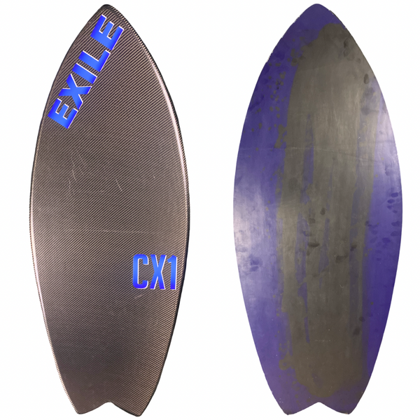 Medium CX1 Blairacuda™ Shape Double Carbon Fiber Epoxy Skimboard