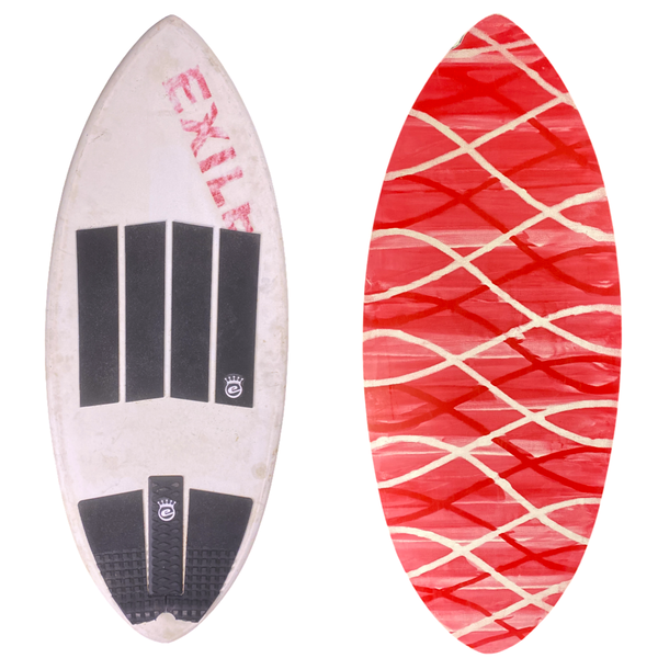 Used Medium Hybrid Shape 5/8” Double Carbon Epoxy Construction Epoxy Skimboard
