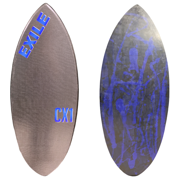 Large CX1 Hybrid Shape Double Carbon Fiber Epoxy Skimboard