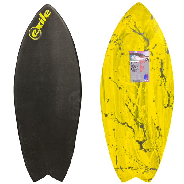BLEMISHED Medium Blairacuda™ 3/4" Tapered to 5/8" Double Carbon Fiber Epoxy Skimboard