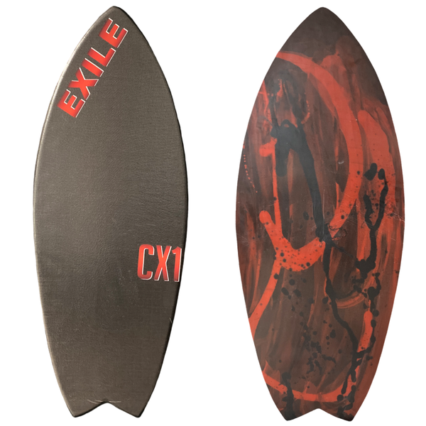 Large CX1 Blairacuda™ Shape Double Carbon Fiber Epoxy Skimboard
