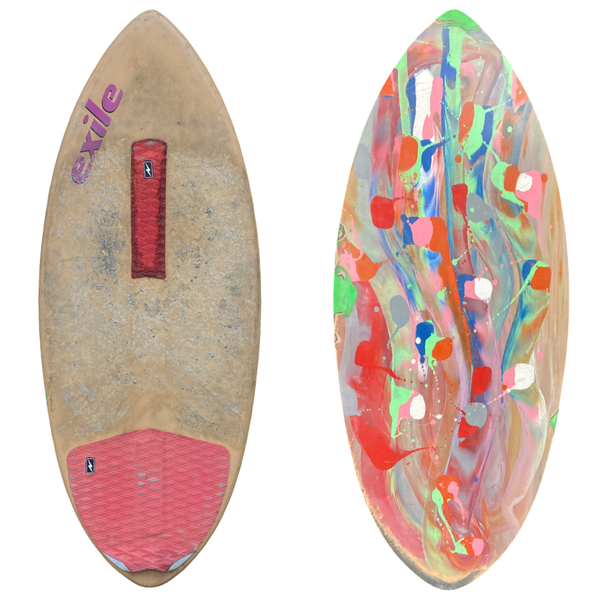 Used Large Hybrid 5/8" Double Carbon Fiber Epoxy Skimboard