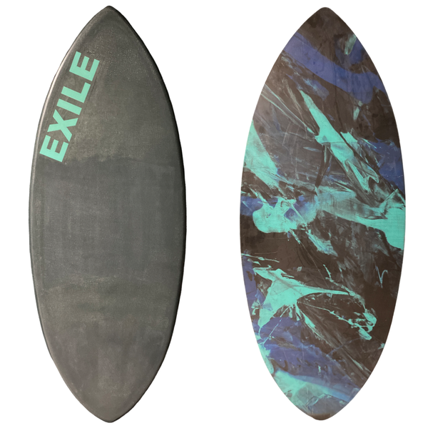 Used Medium Large Hornet 3/4" Tapered to 5/8" Double Carbon Fiber Epoxy Skimboard