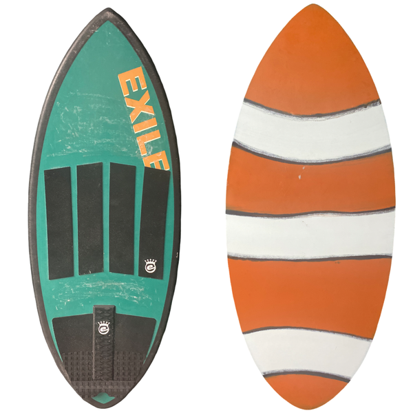 Used Large Hybrid 5/8" Double Carbon Fiber Epoxy Skimboard