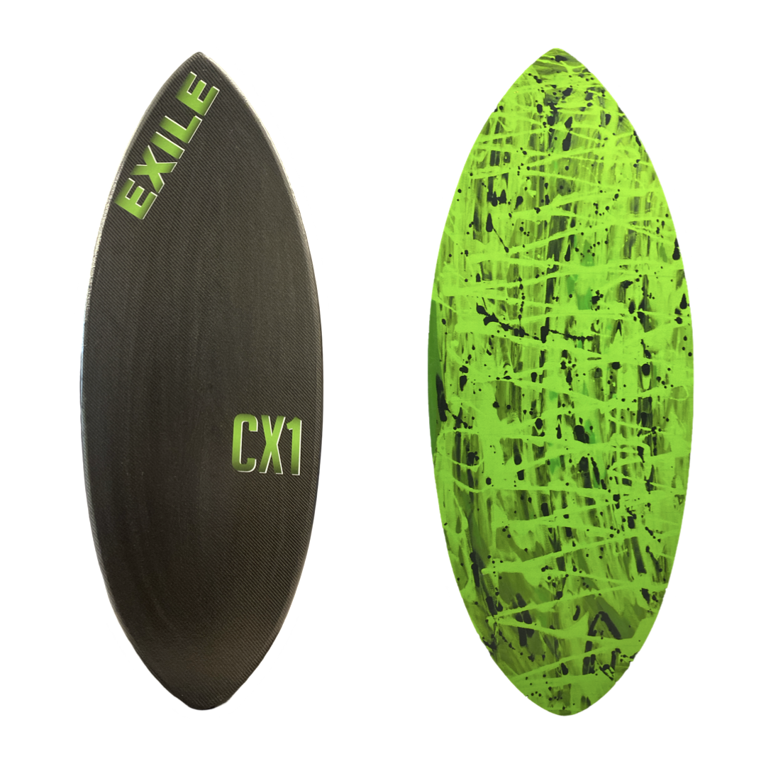 Medium CX1 Hybrid Shape Double Carbon Fiber Epoxy Skimboard Medium CX1 Hybrid Shape Double Carbon Fiber Epoxy Skimboard