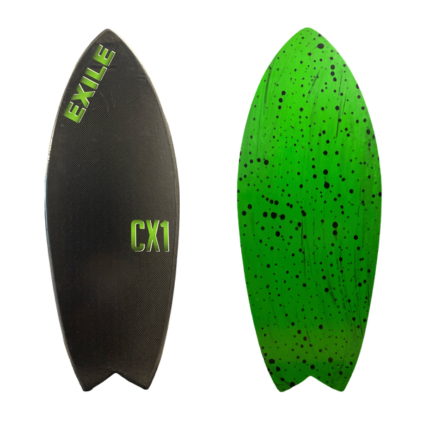 Large CX1 Blairacuda™ Shape Double Carbon Fiber Epoxy Skimboard