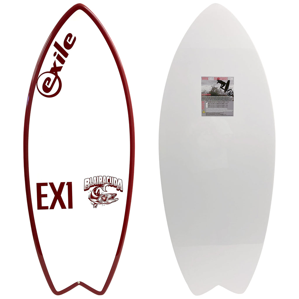 Blairacuda™ EX1 E-Glass Epoxy Skimboard – Exile Skimboards