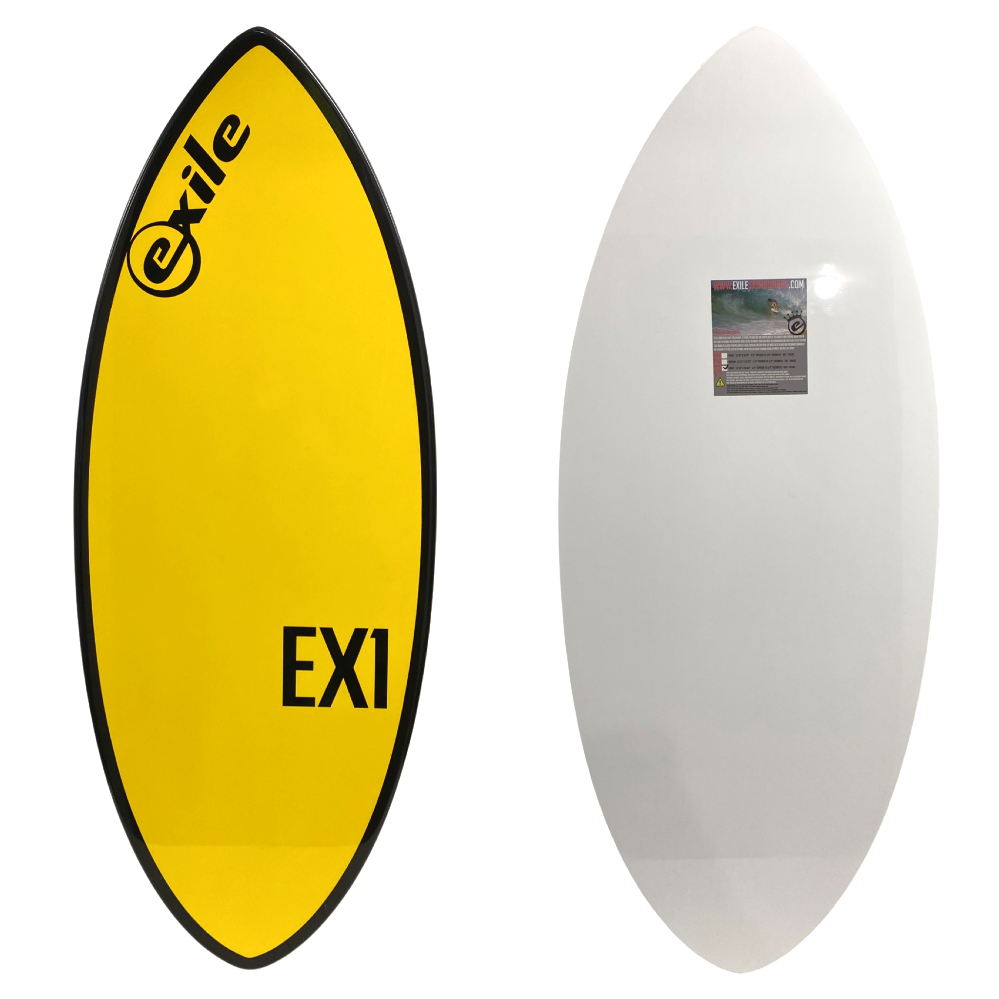Large EX1 E-Glass Epoxy Skimboard