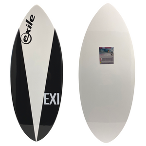 EX1 Exile Skimboard White Black Vortex