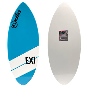 EX1 Skimboard EGlass Epoxy Blue with White Stripe